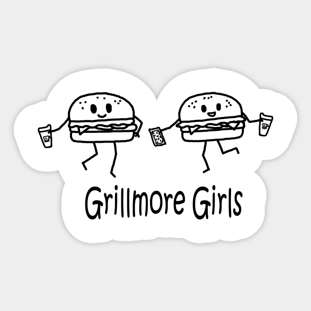 Grillmore Girls Sticker by PelicanAndWolf